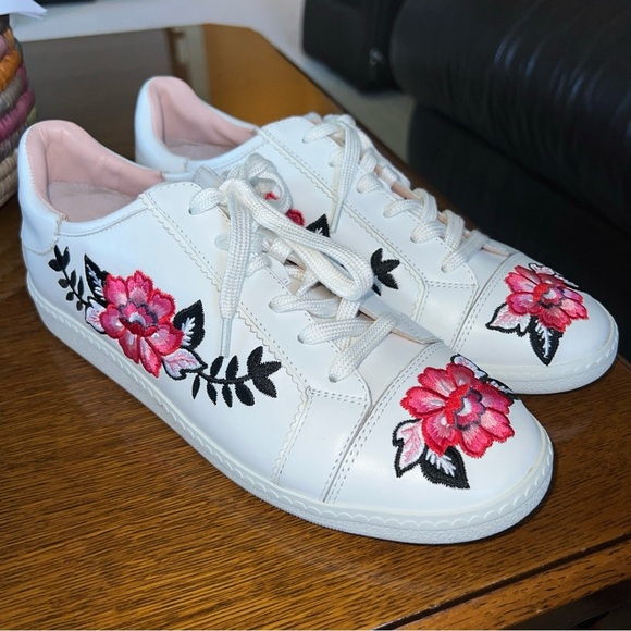 Kate Spade New York Everhart Flower Embroidery Sneakers - Sz 8.5M NWOB - Picture 1 of 11